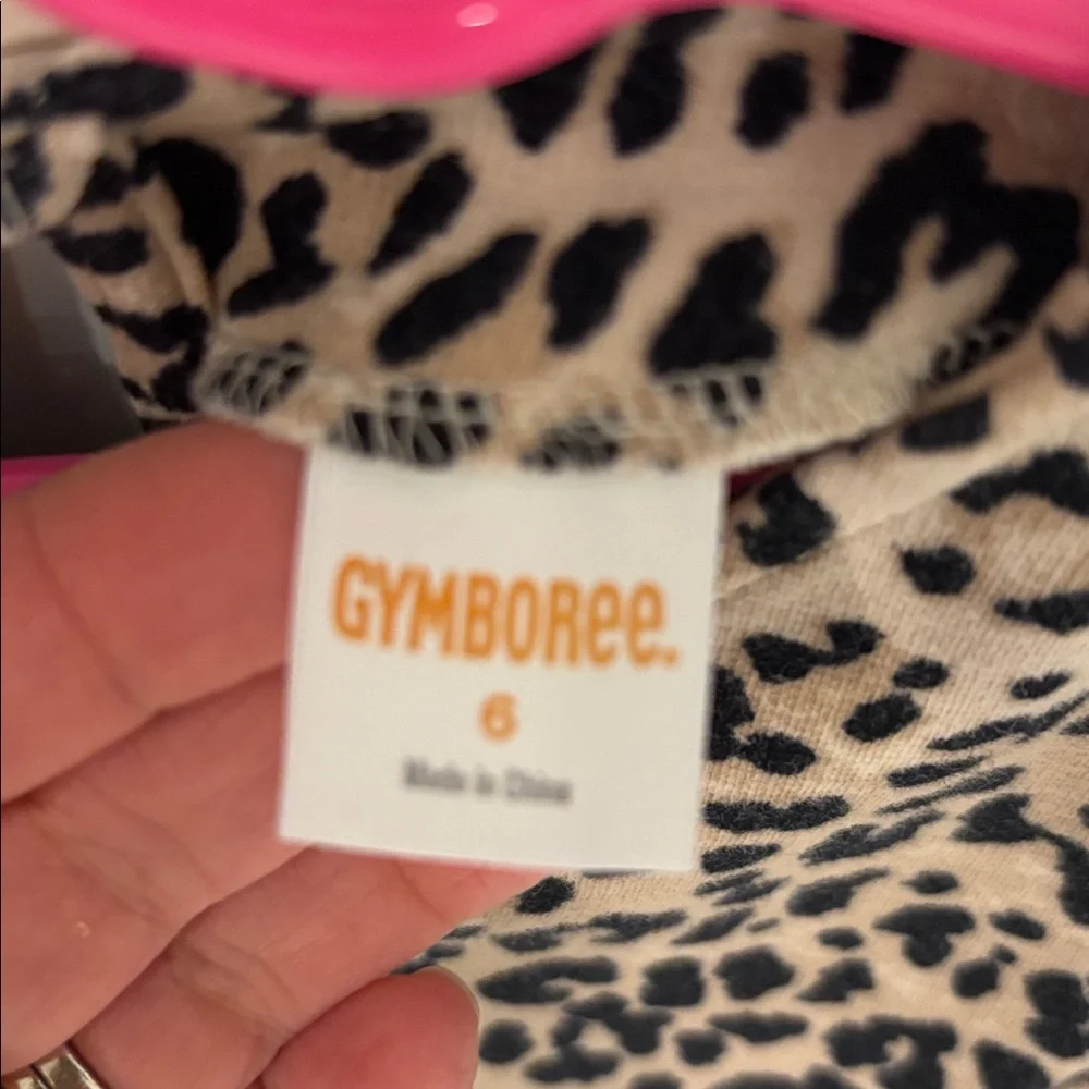 Gymboree Leopard Print Fit and Flare Girls Dress Size 6